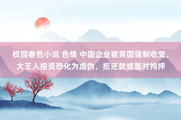校园春色小说 色情 中国企业被英国强制收受，大王人投资恐化为虚伪，拒还款或面对拘押